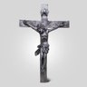 Imagem Crucifixo Prata (39Cm) De Borracha - 1