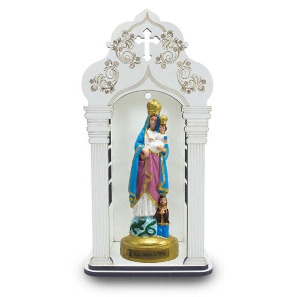 Capela Com Imagem Nossa Senhora Da Penha (20Cm) - Inquebrável - 1