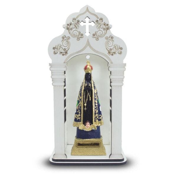 Capela Com Imagem Nossa Senhora Aparecida (21Cm) - Inquebrável