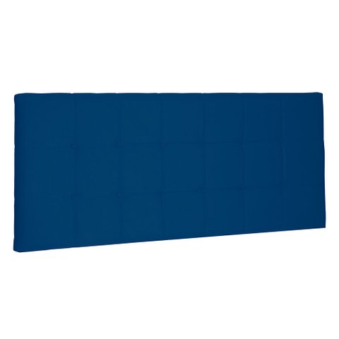 Cabeceira Painel Solteiro 0,90m Verona Suede - Pallazio - Azul Marinho