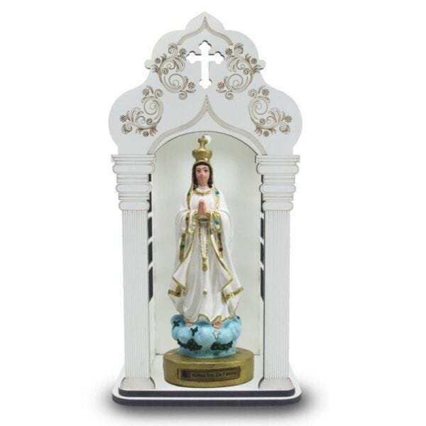 Capela Com Imagem Nossa Senhora De Fátima (23Cm) - Inquebrável