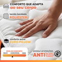 Ver imagem 6 de Cama Box Casal Colchão Molas Ensacadas Real 138x188x65cm Preto/Cinza - Suporta até 130kg por