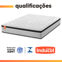 Ver imagem 5 de Cama Box Casal Colchão Molas Ensacadas Real 138x188x65cm Preto/Cinza - Suporta até 130kg por