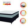 Cama Box Casal Colchão Molas Ensacadas Real 138x188x65cm Preto/Cinza - Suporta até 130Kg por - 3