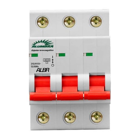 Disjuntor Tripolar 10A curva C 4,5kA (9441) - Kit com 2 Peças