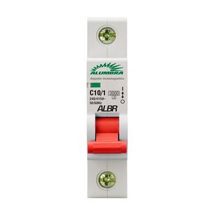 Disjuntor Unipolar 10A curva C 4,5kA (9241)  - Kit com 6 Peças