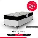 Ver imagem 5 de Colchão Solteiro E-shop Casa D33 One Face - Branco/preto - 17x88x188cm - E-shop Casa