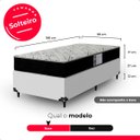 Ver imagem 4 de Colchão Solteiro E-shop Casa D33 One Face - Branco/preto - 17x88x188cm - E-shop Casa