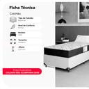Ver imagem 2 de Colchão Solteiro D33 One Face 17x88x188cm - Preto - e-Shop Casa