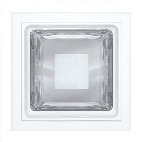  Luminária embutir quadrada 175x175 vidros semi fosco - Kit com 1 Peças