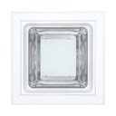 Ver imagem 1 de  Luminária embutir quadrada 145x145 com vidro semi fosco - Kit com 2 Peças