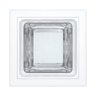  Luminária embutir quadrada 145x145 com vidro semi fosco - Kit com 2 Peças - 1