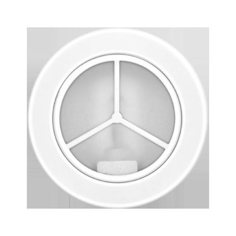  Luminária Spot redonda Ø102mm com vidro fosco em alumínio branco - Kit com 5 Peças