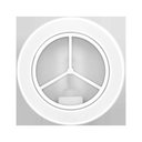 Ver imagem 1 de Luminária Spot redonda Ø102mm com vidro fosco em alumínio branco - Kit com 5 Peças