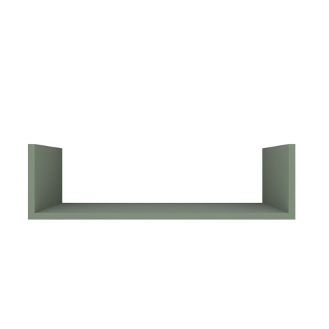 Prateleira U Nicho Decorativa Multiuso 100% Mdf Plancasa:verde Jade