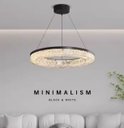 Ver imagem 6 de Lustre Pendente Led 58cm Acrílico Craquelado Multicor Bivolt