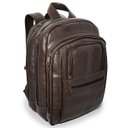 Ver imagem 1 de Mochila Executiva Grande de Couro para Notebook Marrom