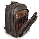 Ver imagem 6 de Mochila Executiva Grande de Couro para Notebook Marrom