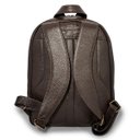 Ver imagem 3 de Mochila Executiva Grande de Couro para Notebook Marrom