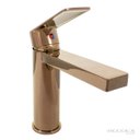 Ver imagem 2 de Torneira Misturador Monocomando Red Gold Bancada Mesa Lavatório Banheiro Água Quente Fria Cuba Rose