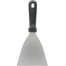 12 Espátulas Raspadoras Chapa Lanche 23x10cm Preta Aço Inox Cozinha Profissional - 5