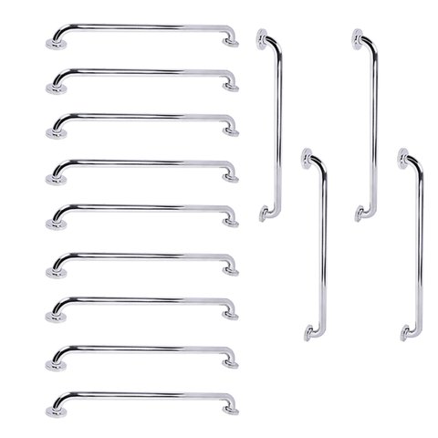 Barra de Apoio 70cm Inox Kit 13 Unidades Suporte Cadeirante Idoso Gestante Banheiro Box Corrimao Esc