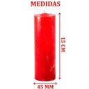 Ver imagem 3 de Kit 8 Velas 7 Dias Votiva Clássica Decorativa Vermelha 15cm