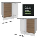 Ver mais imagens de Balcão de Canto Madesa Stella 1 Porta Branco/Rustic