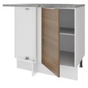 Ver imagem 5 de Balcão de Canto Madesa Stella 1 Porta Branco/Rustic