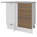 Ver imagem 1 de Balcão de Canto Madesa Stella 1 Porta Branco/Rustic