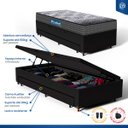 Ver imagem 5 de Cama Box Baú com Auxiliar + Colchão de Espuma D60 Double Face Comfort Force Probel Solteiro 88cm