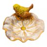 Enfeite Porta Objeto Branco Pássaro Porcelana 6.5x11x12cm - 1