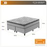 Conjunto Cama Box King Size Espuma D33 Pillow Top Hanover Cinza - 8