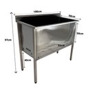 Ver mais imagens de Tanque Industrial Inox 100x50x90 Cm Nortinox