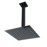Ducha Chuveiro Inox 20x20 Preto Fosco Suporte Teto Luxo Quadrado Area Externa Banheira Piscina - 6