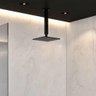 Ducha Chuveiro Inox 20x20 Preto Fosco Suporte Teto Luxo Quadrado Area Externa Banheira Piscina - 12