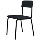 Ver mais imagens de Kit 06 Cadeiras Estofada para Sala de Jantar Sense Preto C01 Linho Cinza - Lyam Decor