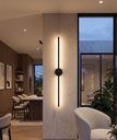 Ver imagem 1 de Arandela de Parede LED 100cm Luz Indireta Preta Moderna My Lamp Store LED: 3000k Branco Quente 220V