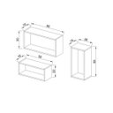 Ver imagem 2 de Conjunto de Nichos Retangulares 100% Mdf Branco