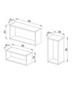 Ver imagem 2 de Conjunto de Nichos Retangulares 100% Mdf Branco
