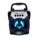 Ver imagem 1 de Caixa Som Preta Bluetooth Portátil SD Rádio FM USB Blutufe