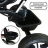 Triciclo de Empurrar 2 em 1 com Capota Preto - Importway - 7