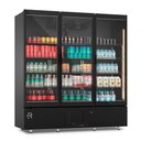 Ver imagem 2 de Visa Cooler Premium Multiuso 3 Portas Vidro Aquecido Inverter Preto/preto Vcmpr3p 220v - Refrimate