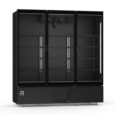Visa Cooler Premium Multiuso 3 Portas Vidro Aquecido Inverter Preto/preto Vcmpr3p 220v - Refrimate