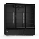 Ver imagem 1 de Visa Cooler Premium Multiuso 3 Portas Vidro Aquecido Inverter Preto/preto Vcmpr3p 220v - Refrimate