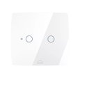 Ver imagem 1 de Interruptor Wifi Touch 2 Botões 4x4 Inteligente Branco Dometek Diamond 4x4
