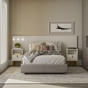 Ver imagem 2 de Cabeceira Casal Laranjeiras com Par Frame Queen Off White - Linea