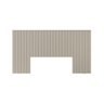 Cabeceira Casal Laranjeiras com Par Frame Queen Off White - Linea - 1