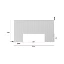 Ver imagem 6 de Cabeceira Casal Laranjeiras com Par Frame Queen Off White - Linea
