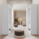 Ver imagem 2 de Closet Solteiro 2 Gavetas Branco Amoudi Móveis